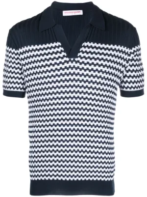 white and brown polo