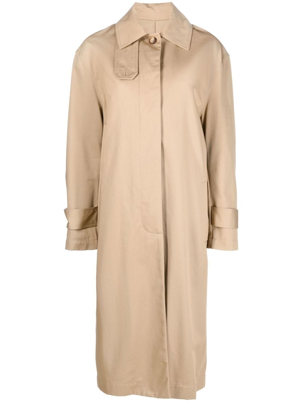 stand-up collar trench coat