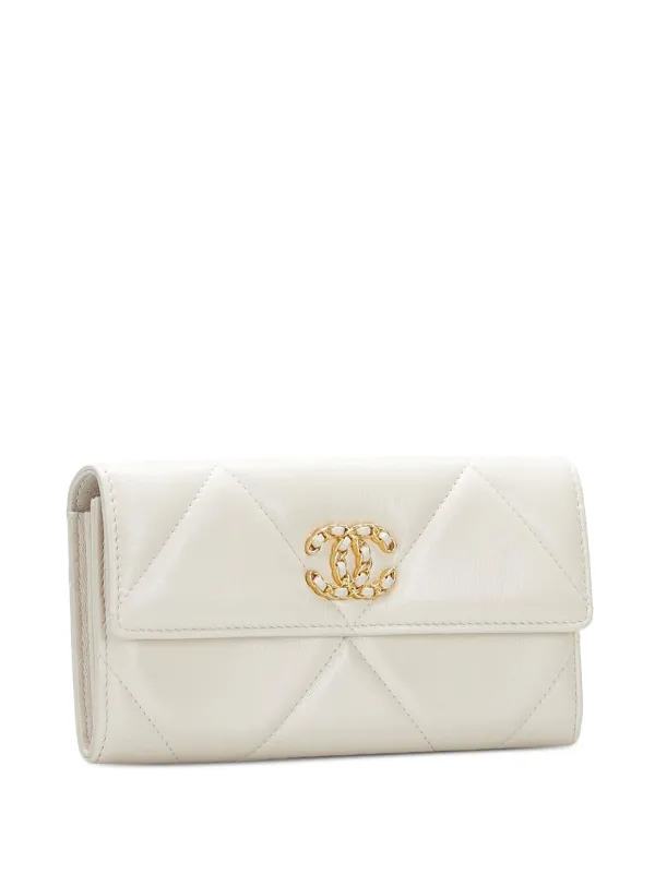 CHANEL Pre-Owned 19 Continental Wallet - Farfetch CHANEL Pre-Owned 19 Continental Wallet - Farfetch