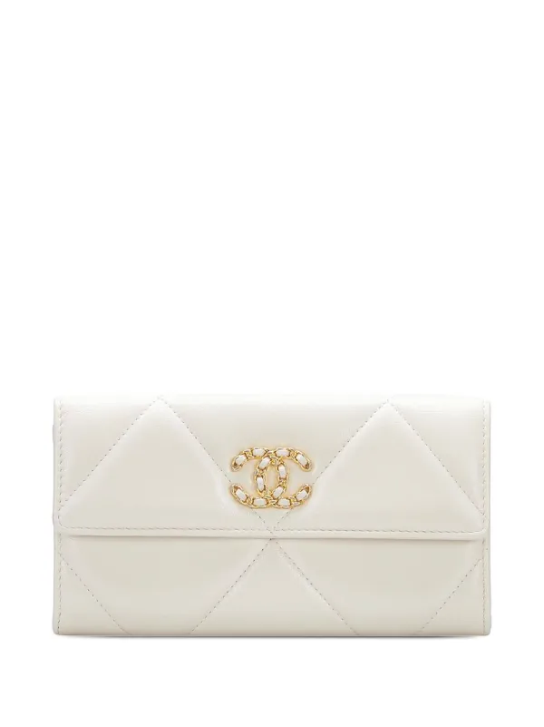 CHANEL Pre-Owned 19 Continental Wallet - Farfetch CHANEL Pre-Owned 19 Continental Wallet - Farfetch