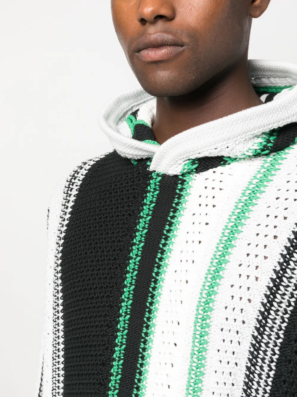 Orlebar Brown Gestreepte hoodie Wit