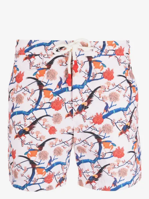 Orlebar Brown floral-print drawstring swim shorts