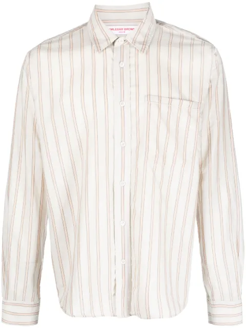 Orlebar Brown striped long-sleeve shirt