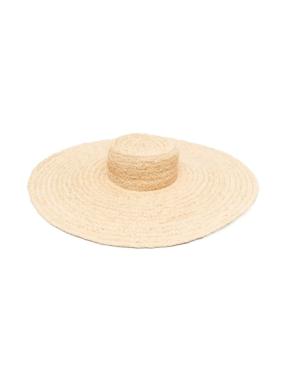 

Bonpoint wide-brim straw hat - Neutro