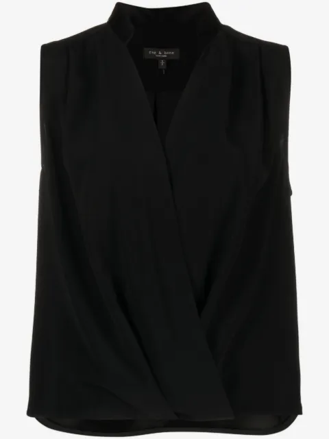 rag & bone Meredith draped satin blouse