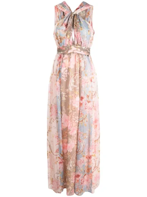 LIU JO floral-print halterneck dress