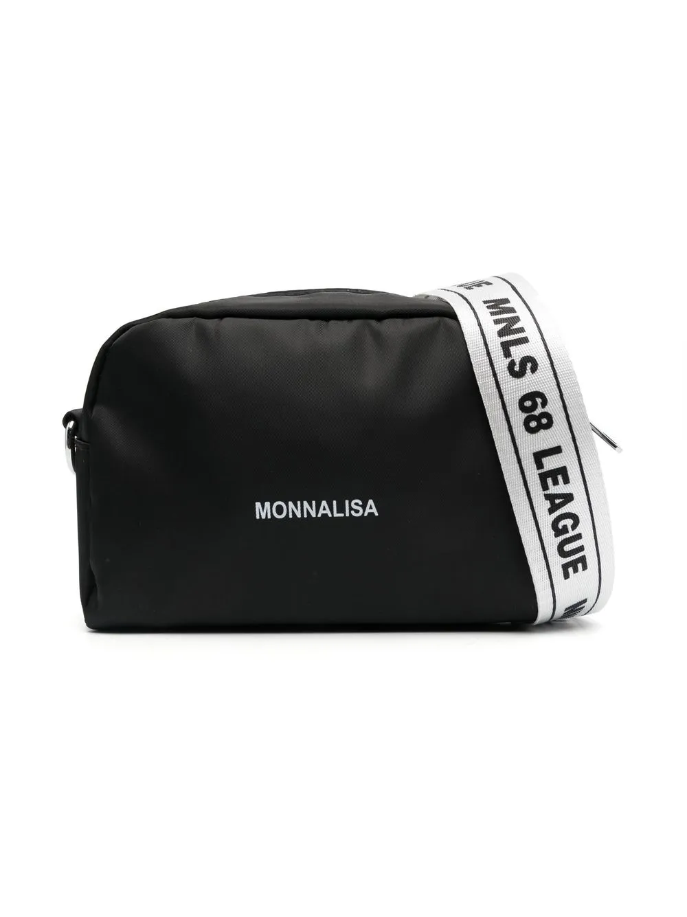 Monnalisa Kids' Logo-print Shoulder Bag In Black