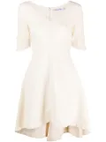 Christian Dior Pre-Owned 2010s flared wool minidress - Neutrals