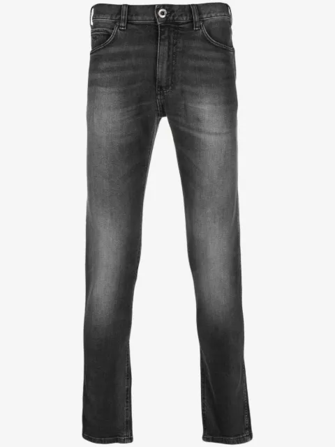 Emporio Armani logo-patch skinny jeans 