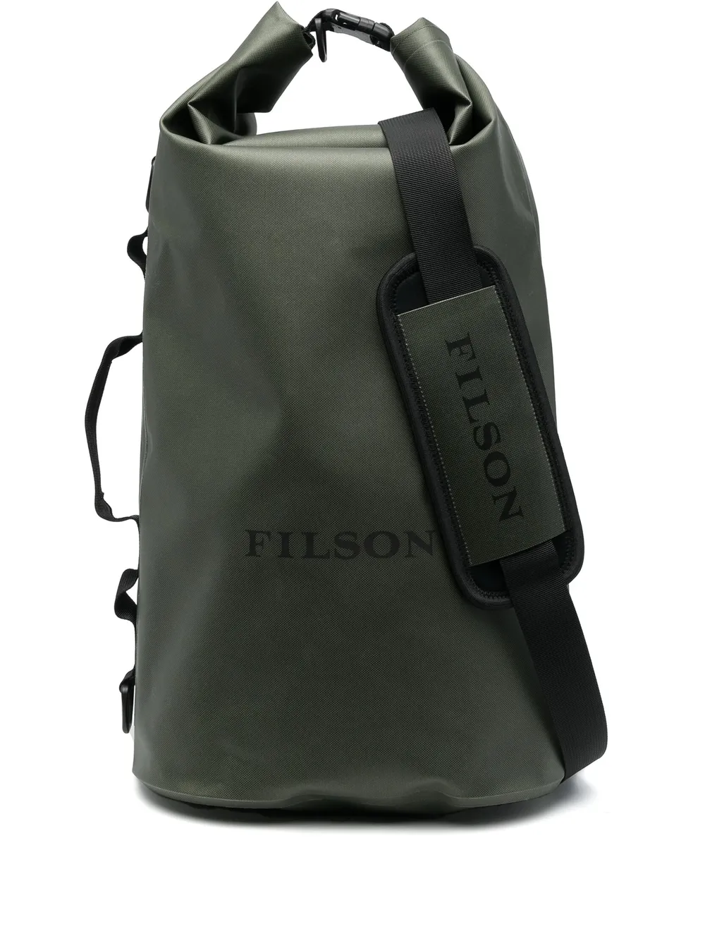 Filson logo stamp Drawstring Backpack Farfetch