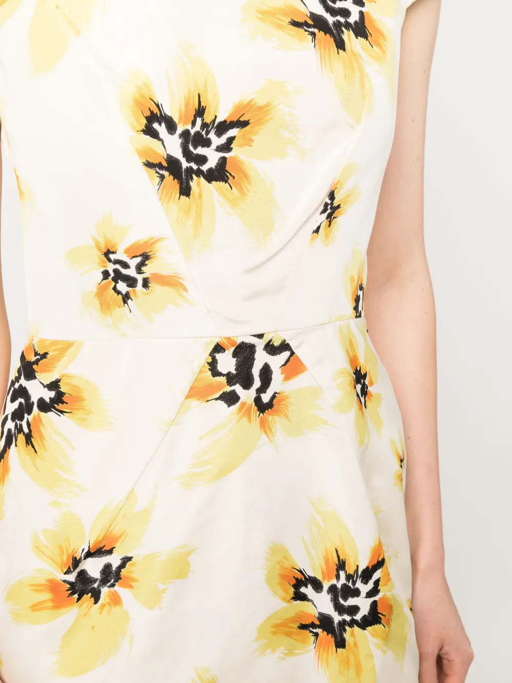 Louis Vuitton 2010s Striped Floral Dress - Farfetch