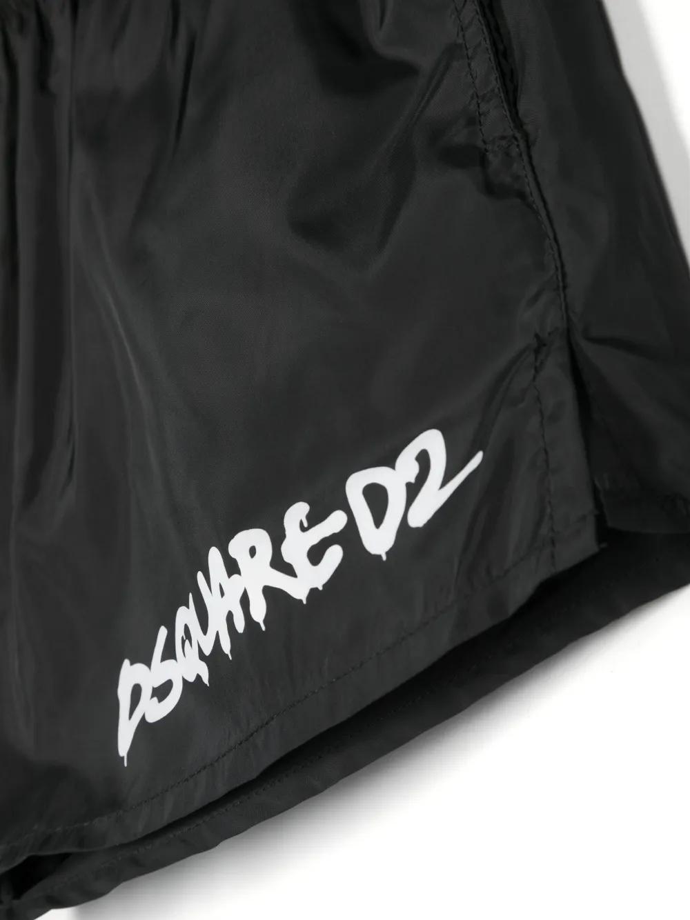 Dsquared2 Kids Zwembroek met logoprint - Zwart