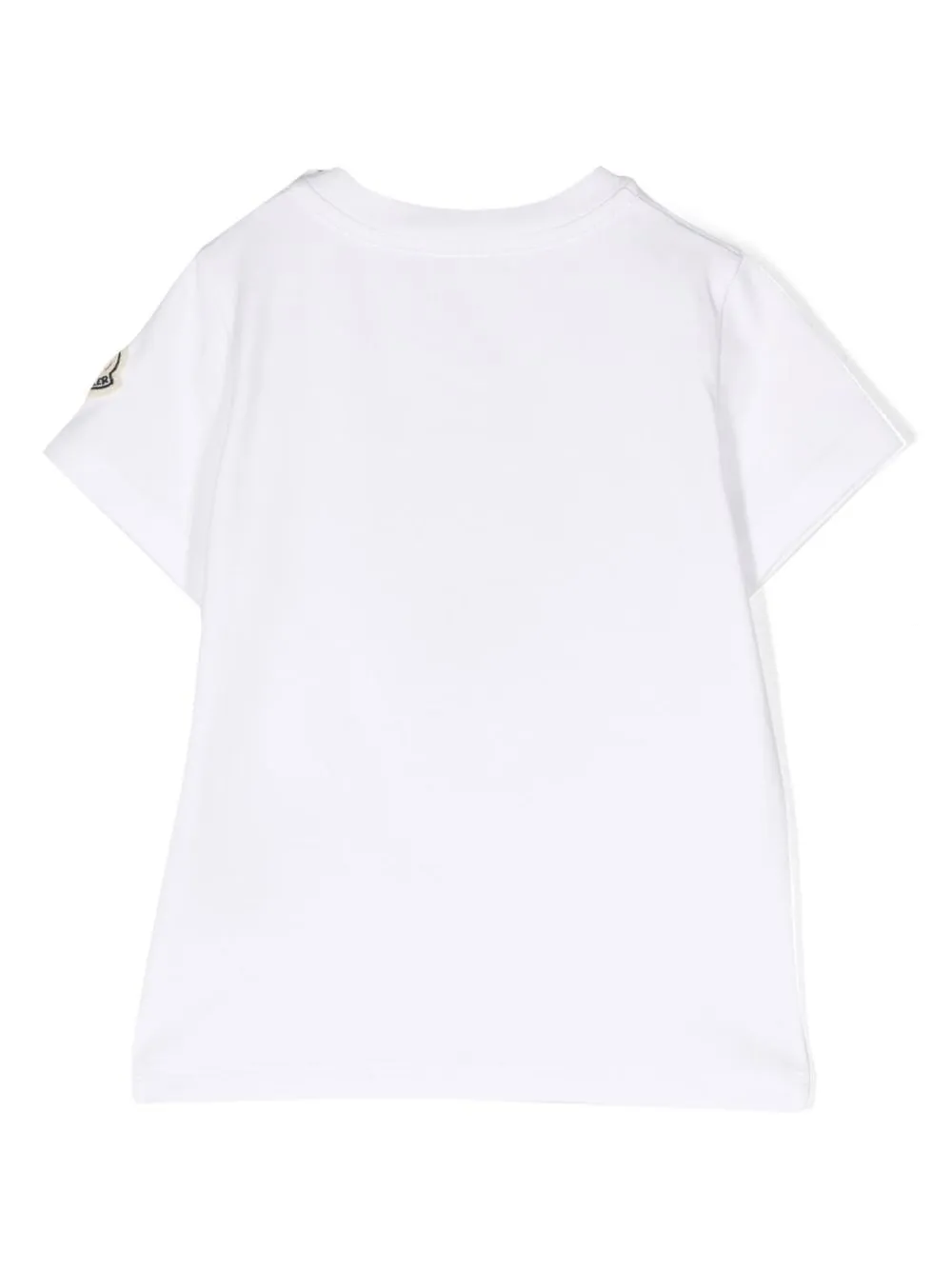 Moncler Enfant T-shirt met logoprint - Wit