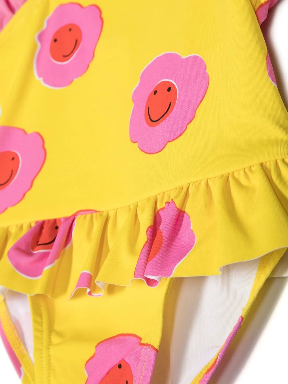 Stella McCartney Kids Badpak met bloemenprint - Geel