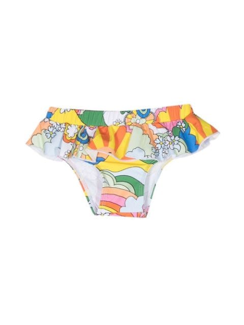 Stella McCartney Kids bikini bottom con estampado pop art