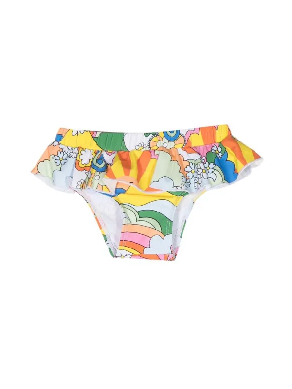 Stella McCartney Kids Pop Art Print Bikini Bottoms Yellow FARFETCH AZ