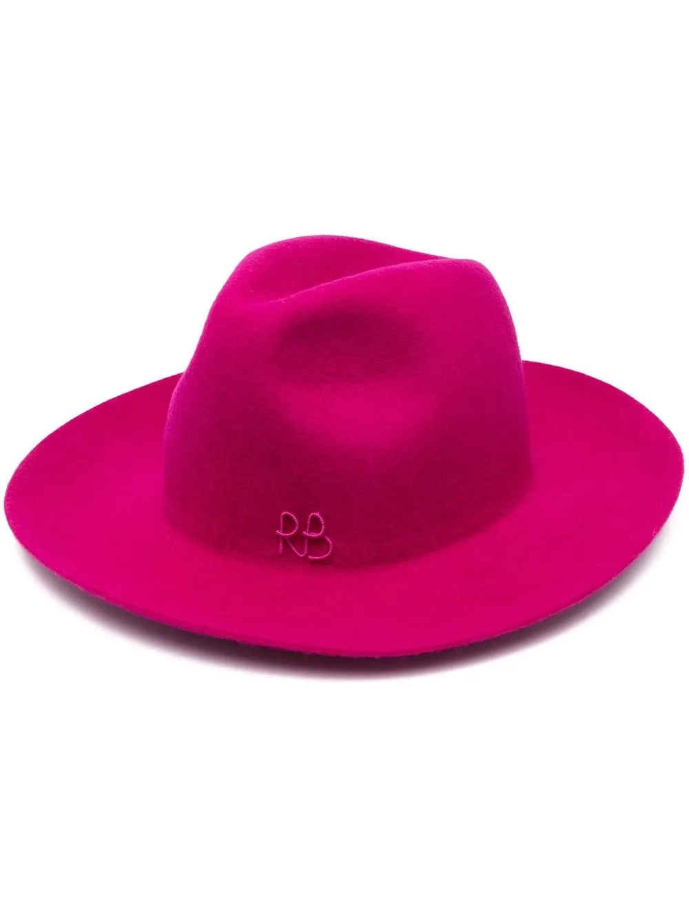 Ruslan Baginskiy fédora à motif monogrammé | rose | Image 1