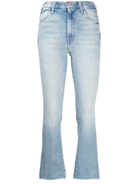 MOTHER jeans capri con diseño acampanado