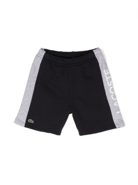 Lacoste Kids - logo-print two-tone shorts