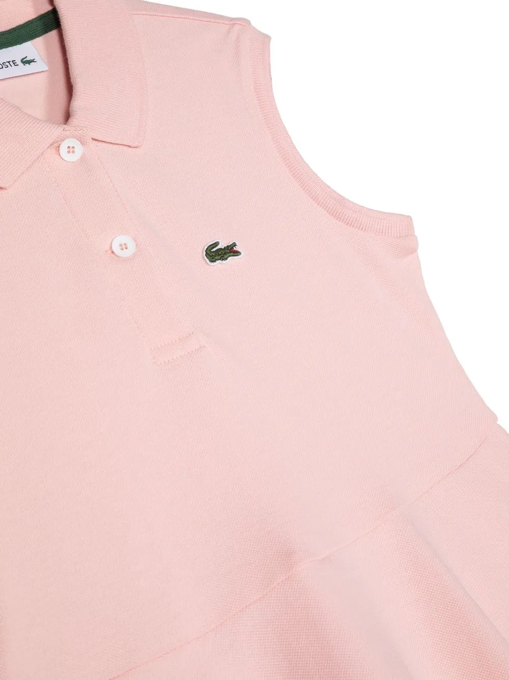 LACOSTE LOGO-PATCH SLEEVELESS DRESS