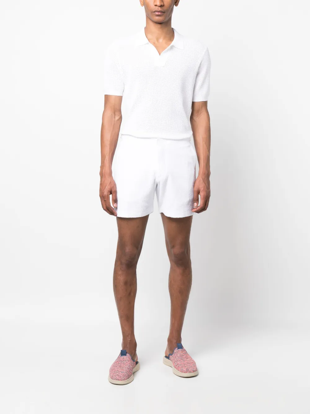 Orlebar Brown Shorts met badstof - Wit