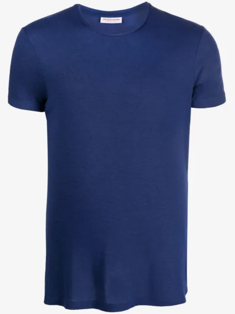 Orlebar Brown playera con cuello redondo