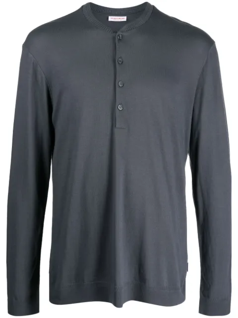 Orlebar Brown plain short-button jersey