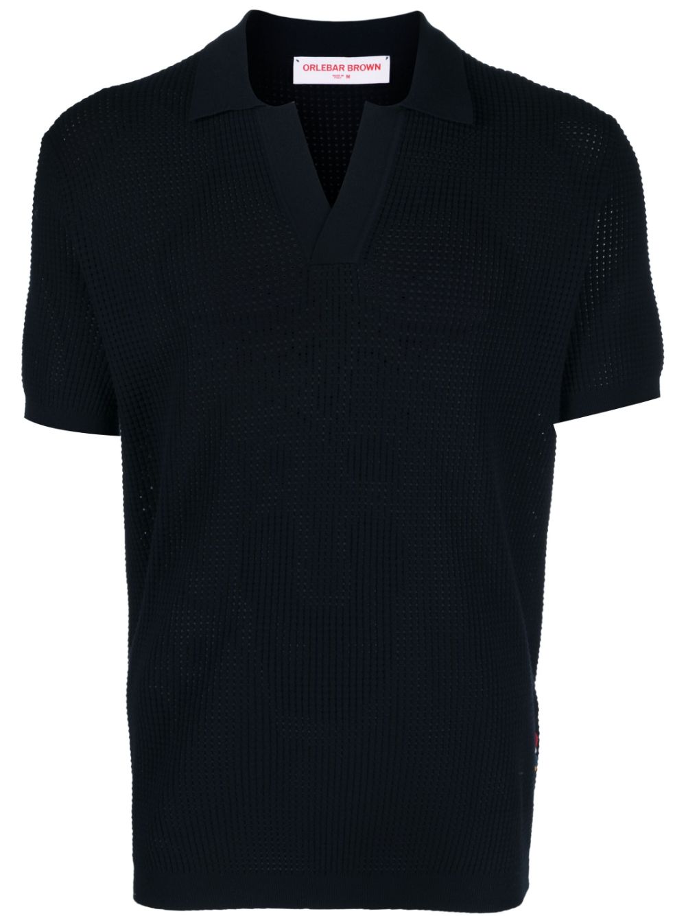 Shop Orlebar Brown V-neck Polo Shirt In Blue