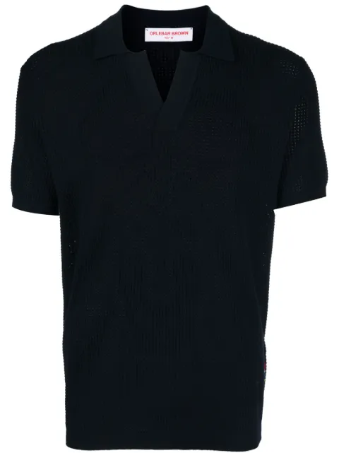 Orlebar Brown playera tipo polo con cuello en V