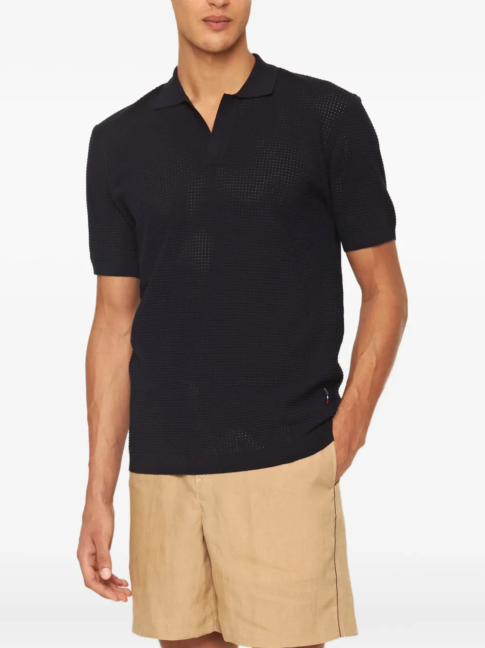 Orlebar Brown playera tipo polo con cuello en V | Image 2