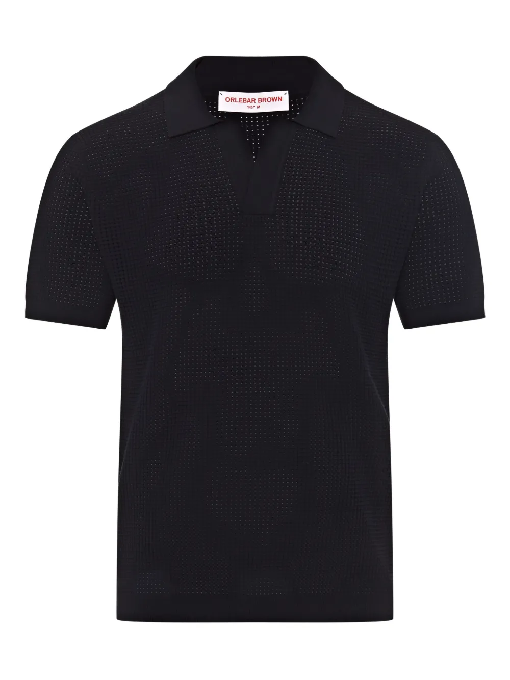 Orlebar Brown playera tipo polo con cuello en V | azul | Image 1