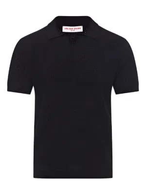 ORLEBAR BROWN ホワイト長袖ポロシャツ Orlebar Brown - White Terry Polo | Mitchell Stores