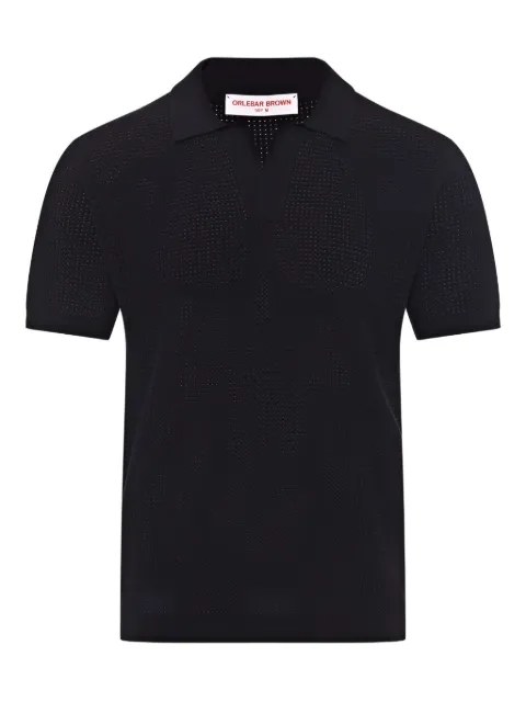 Orlebar Brown playera tipo polo con cuello en V