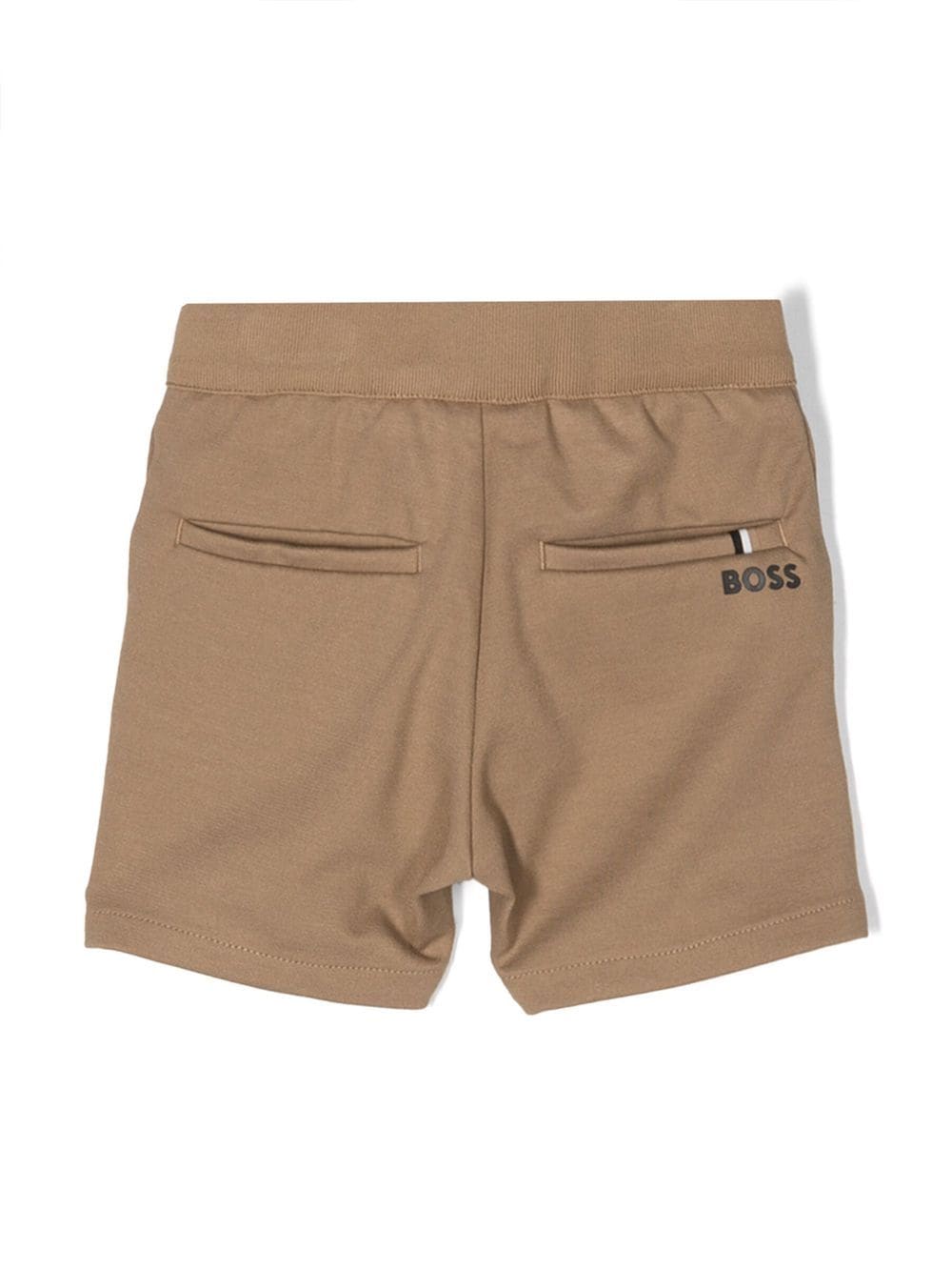 Shop Bosswear Logo-detail Jersey Shorts In Neutrals