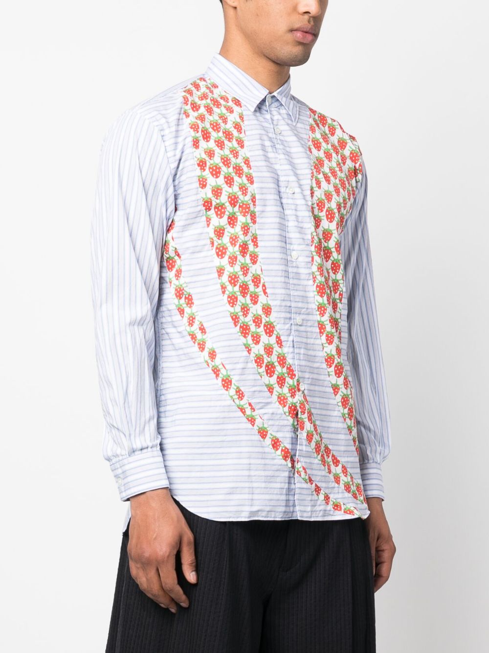 Comme Des Garcons Shirt strawberry-print detail shirt Men