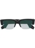 Alexander McQueen logo-print sunglasses - Black