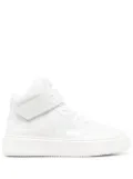 GANNI touch-strap high-top sneakers - White