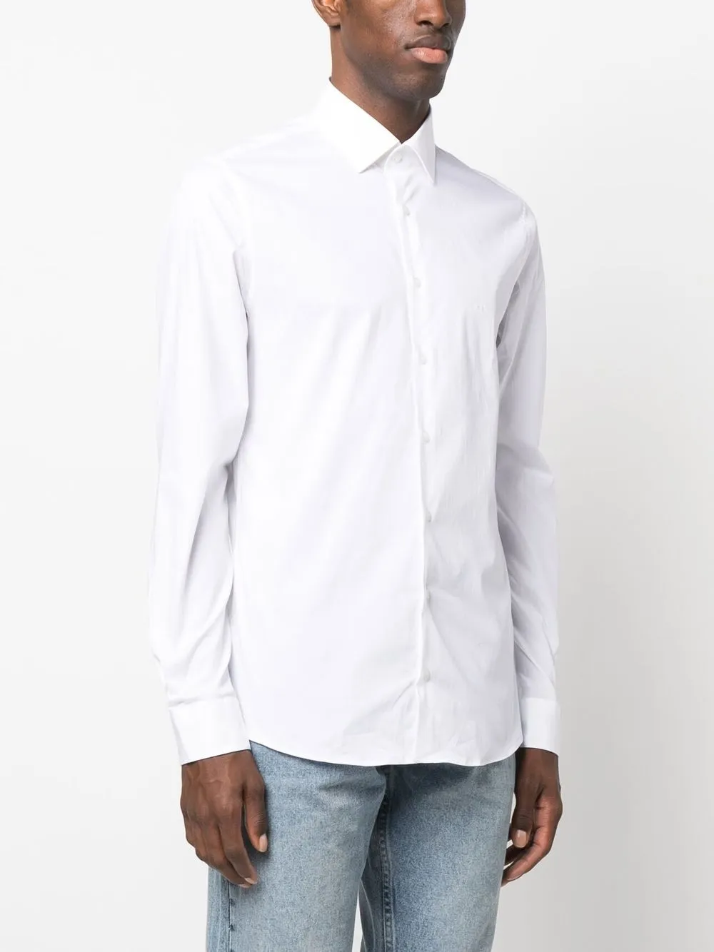  Calvin Klein Button-up Poplin Shirt - White 