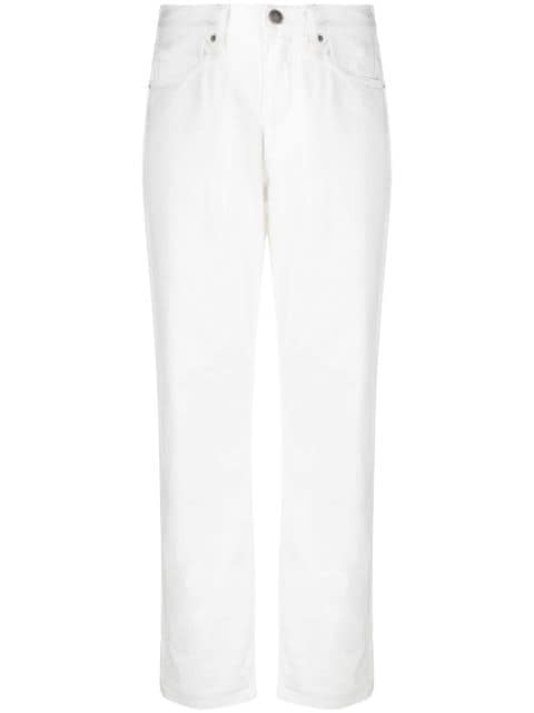 Calvin Klein - logo-patch boyfriend jeans