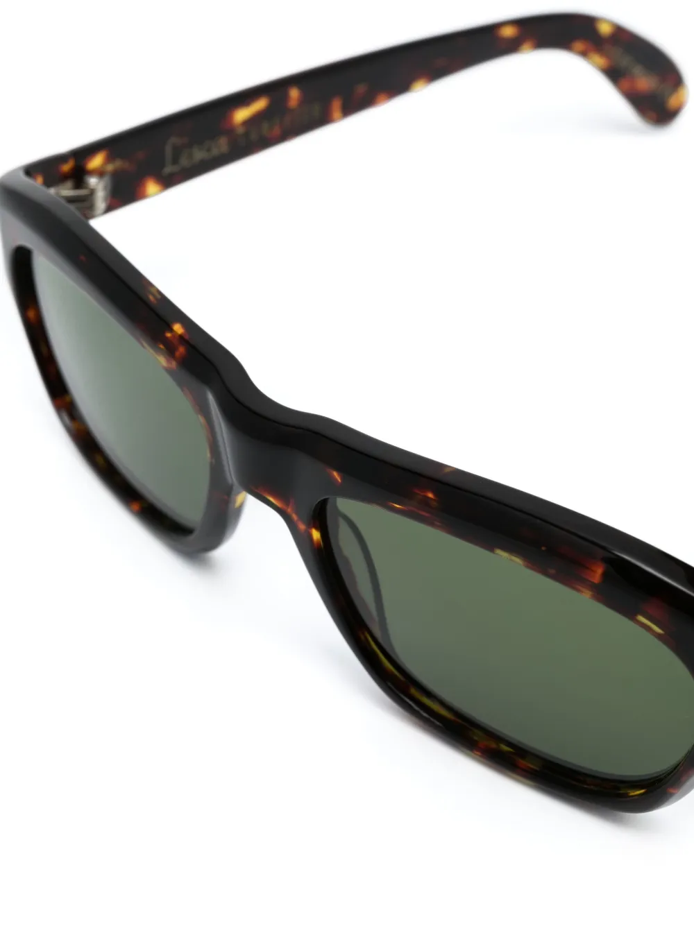  Lesca Square Frame Sunglasses - Brown 