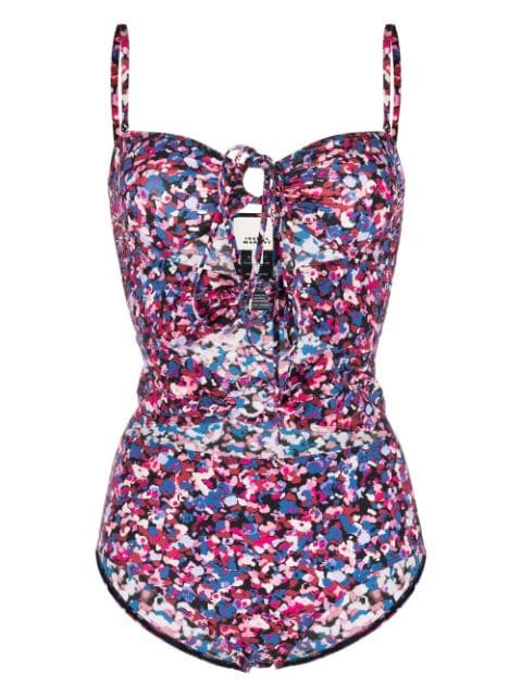 ISABEL MARANT abstract-print swimsuit