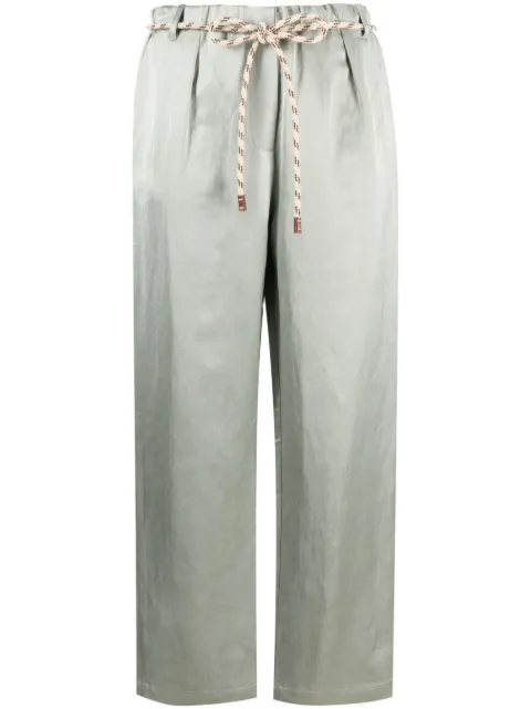 Alysi belted-elasticated-waist trousers