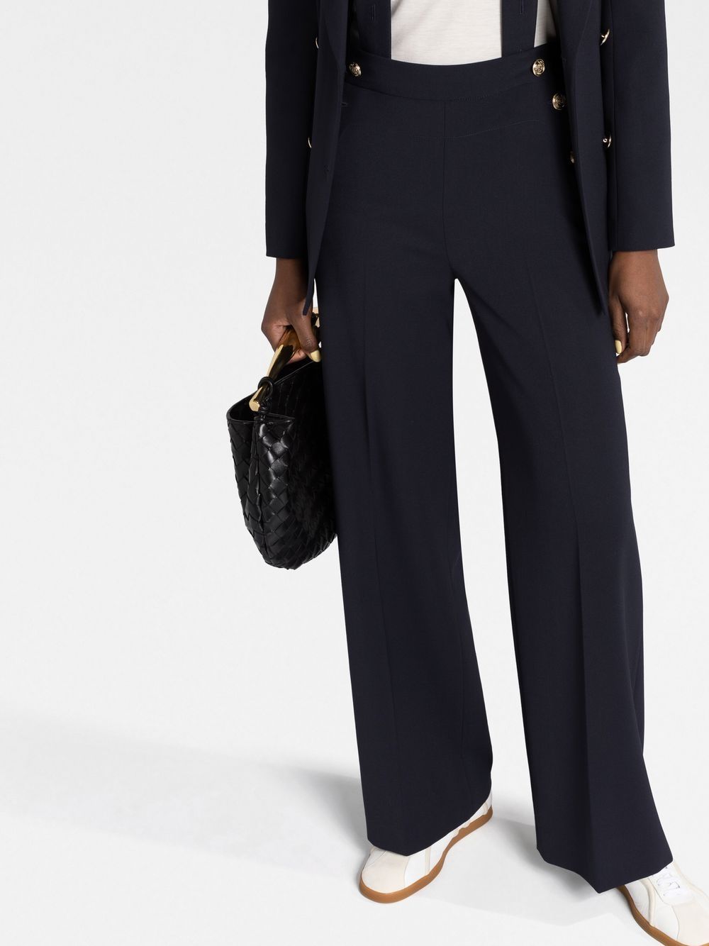 Claudie Pierlot Braces button detail Trousers Farfetch