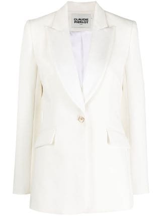 Claudie Pierlot Veste De Tailleur Simple Boutonnage Farfetch