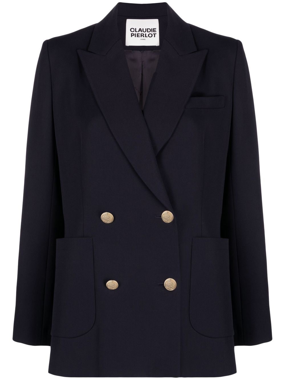 Claudie Pierlot double breasted Twill Blazer Farfetch