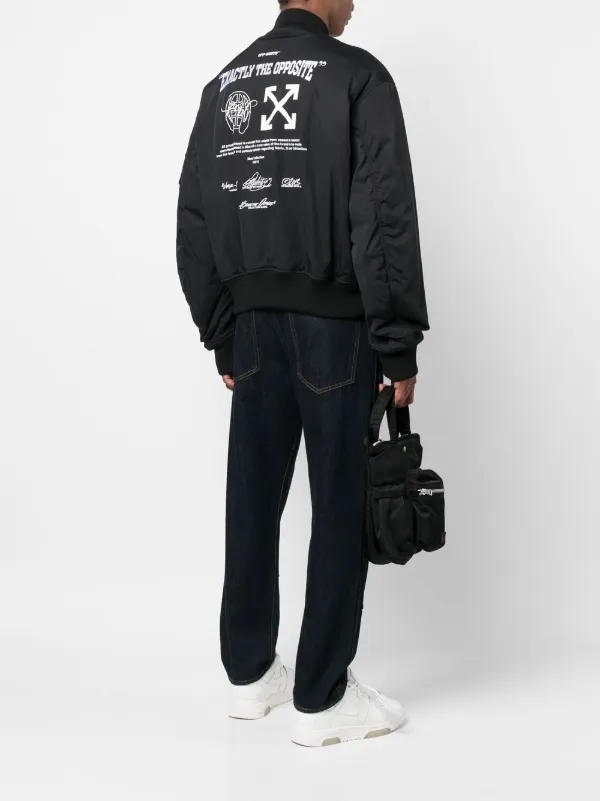 Off-White Printed Back Bomber Jacket, $1,110, farfetch.com