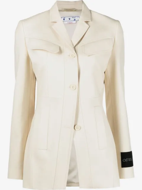 Off-White single-breasted wool blazer