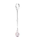 Maria Black Star pearl drop earring - Silver