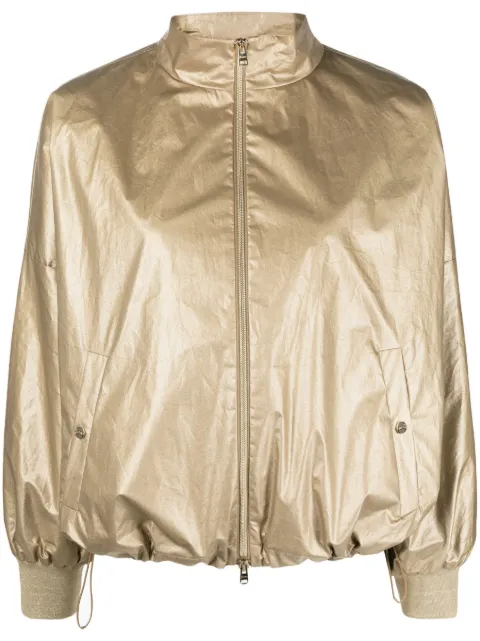 Herno metallic bomber jacket