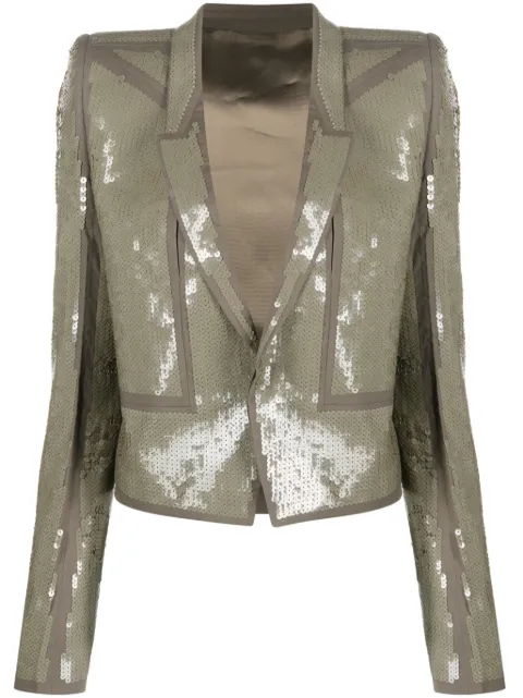 Rick Owens sequinned-embellished cropped jacket